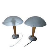 2 lampes champignons vintage IKEA modèle Kvintol B9503