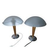 2 lampes champignons vintage IKEA modèle Kvintol B9503