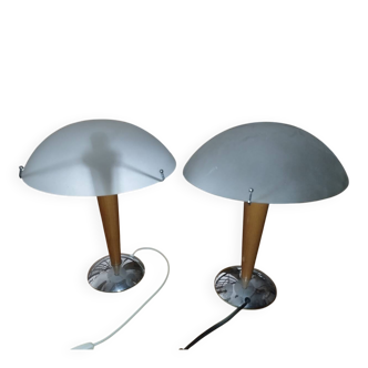 Duo IKEA Kvintol B9503 Lamps – Vintage Scandinavian – Iconic Mushroom –