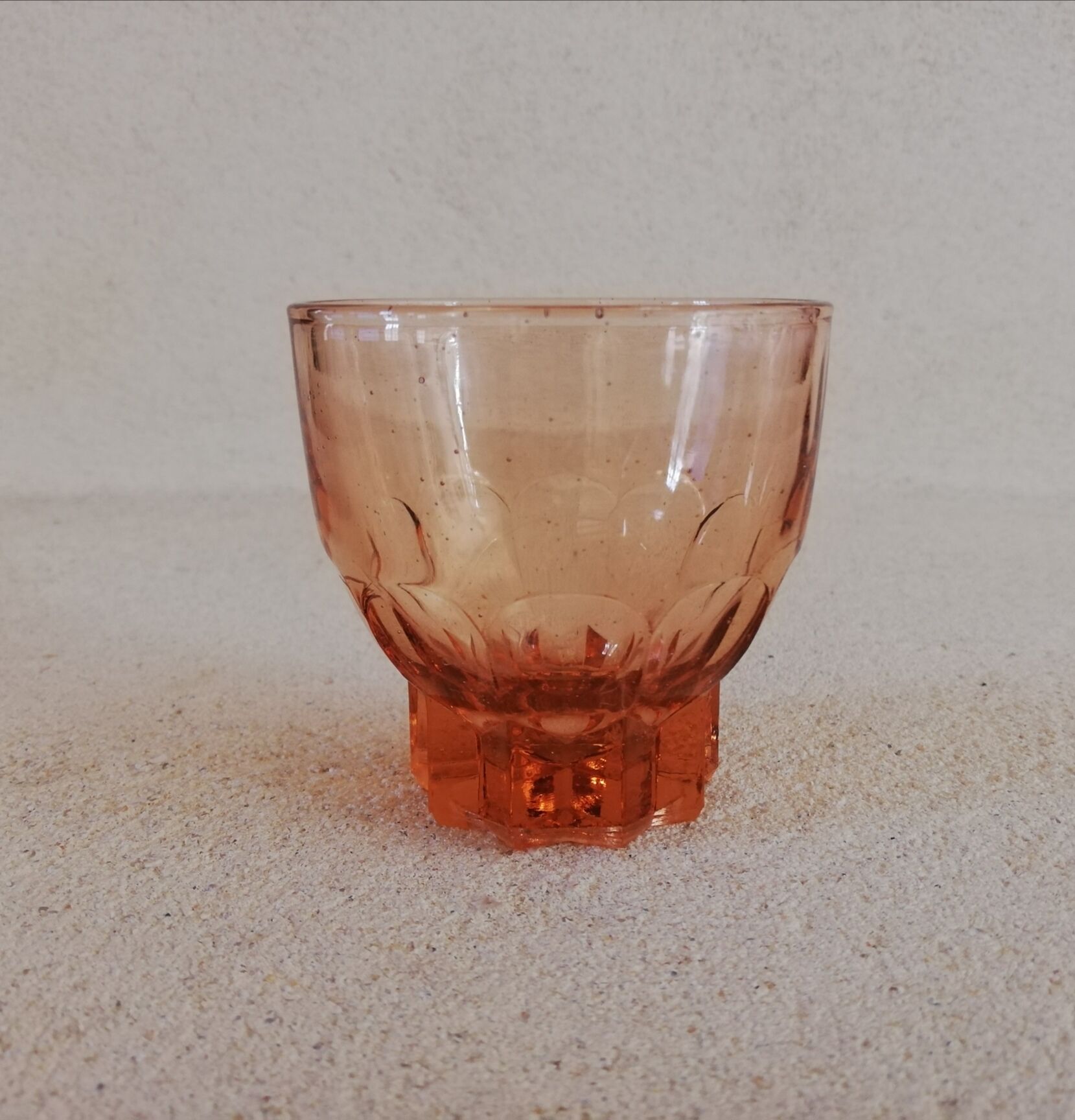 Set of 7 antique Art Deco style liqueur glasses