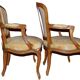 Louis XV style armchairs, around 1890