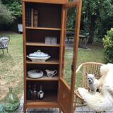 Cabinet with showcase vintage 1960 hosier