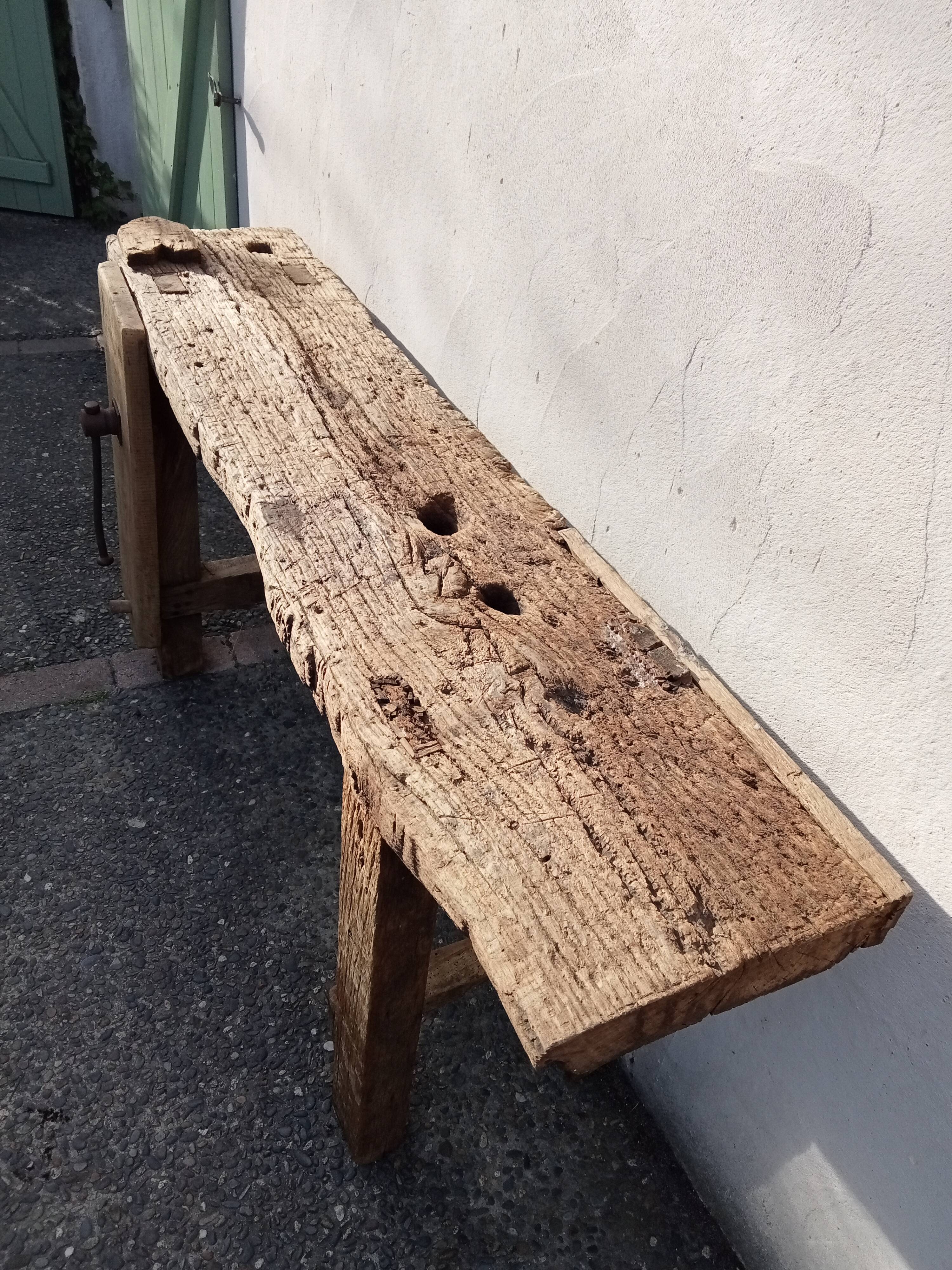 Old carpenter's workbench