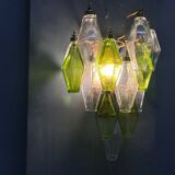 Murano Glass Poliedri Sconces, Italy, 1980s - Set of 2