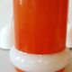 Set de 3 suspensions en opaline orange vintage