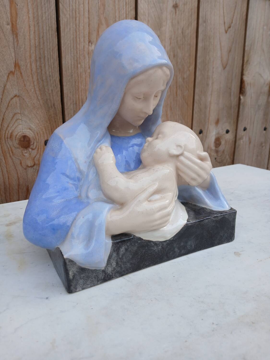 Virgin and Child statue by Maria Caullet Nantard