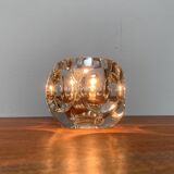 Vintage German glass table lamp by Peill & Putzler.