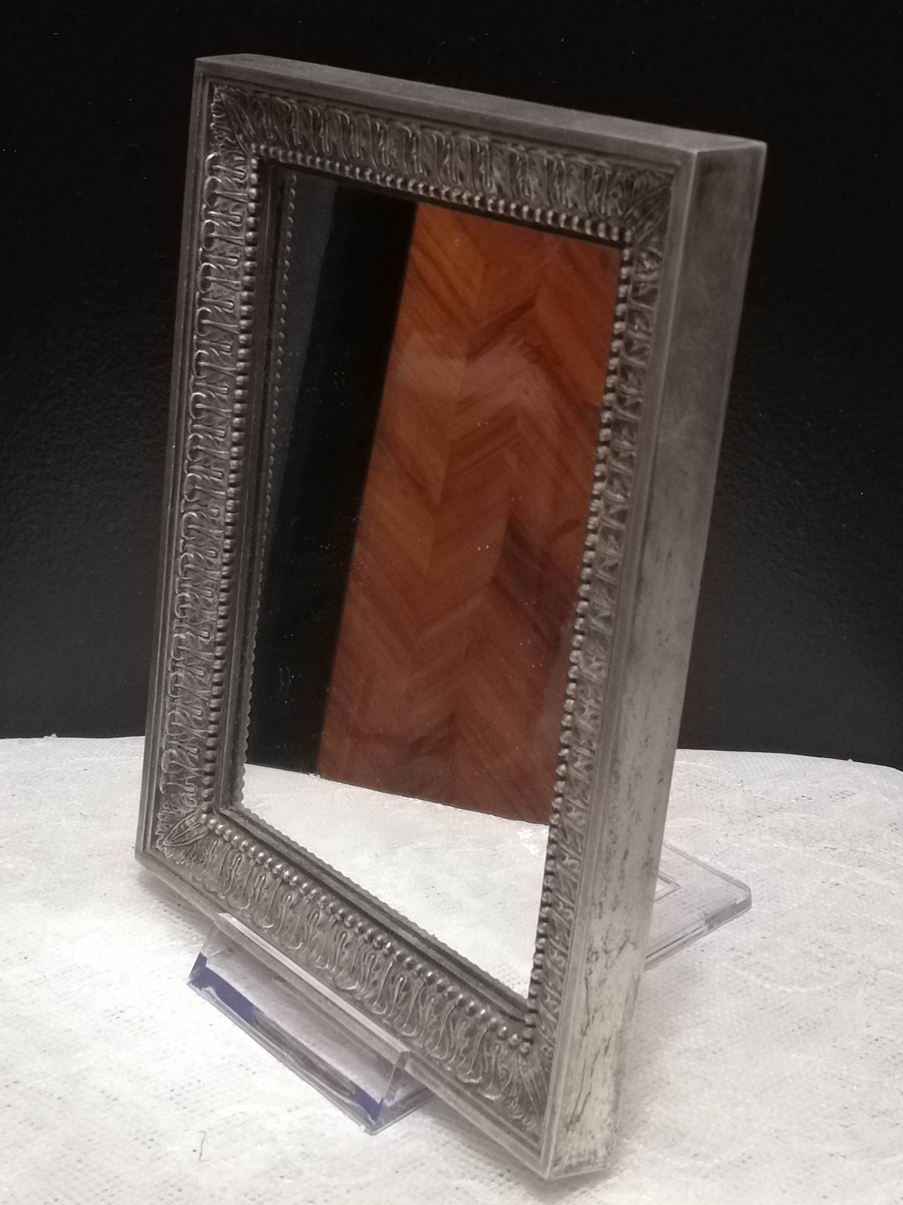 Silver bronze mirror