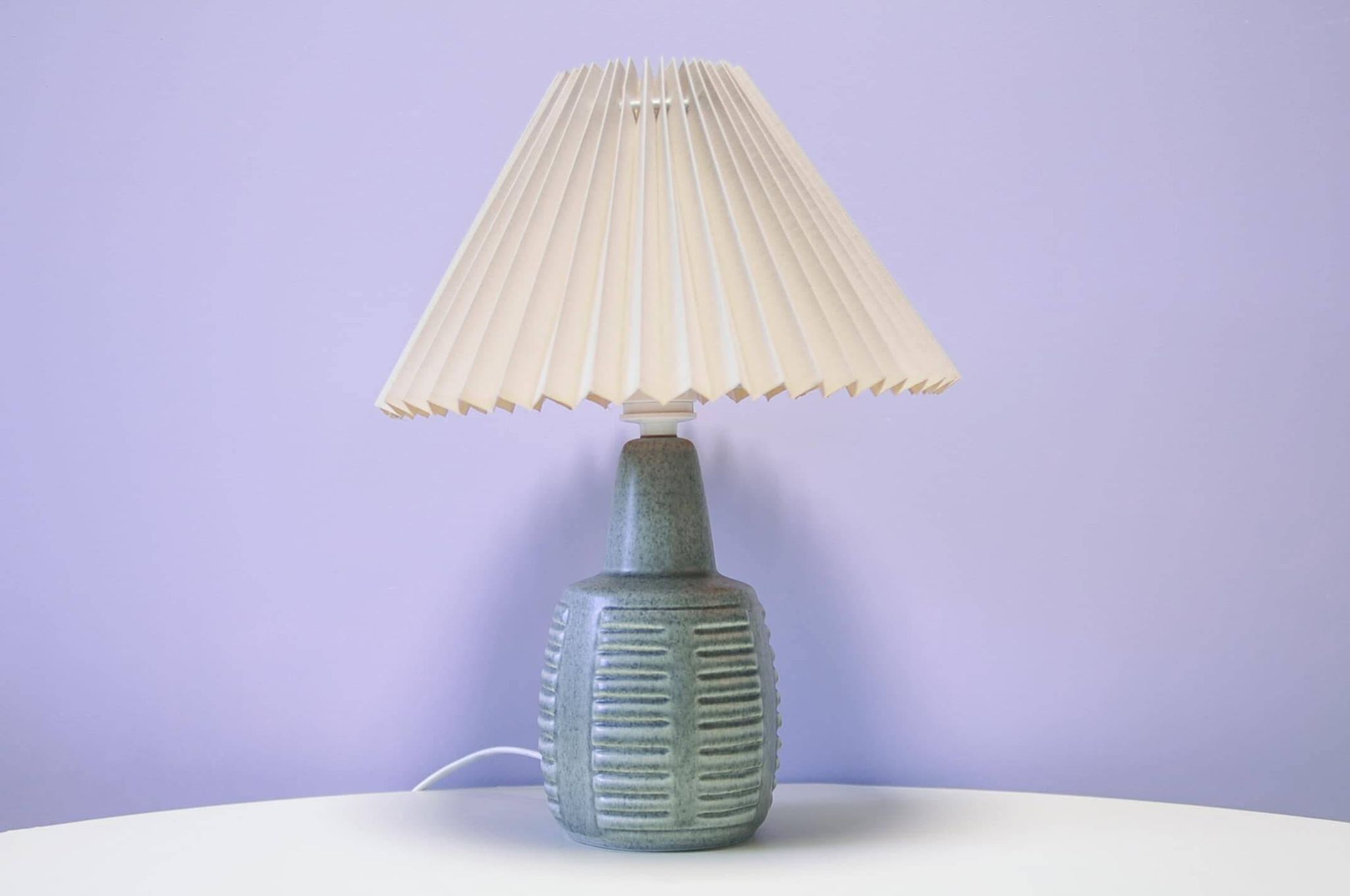 Lampe de table vintage vert menthe Søholm