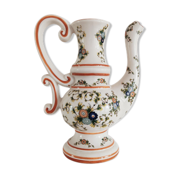 Aiguière de 39 cm en faïence Capodimonte