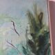 Trees by the lake, oil on canvas