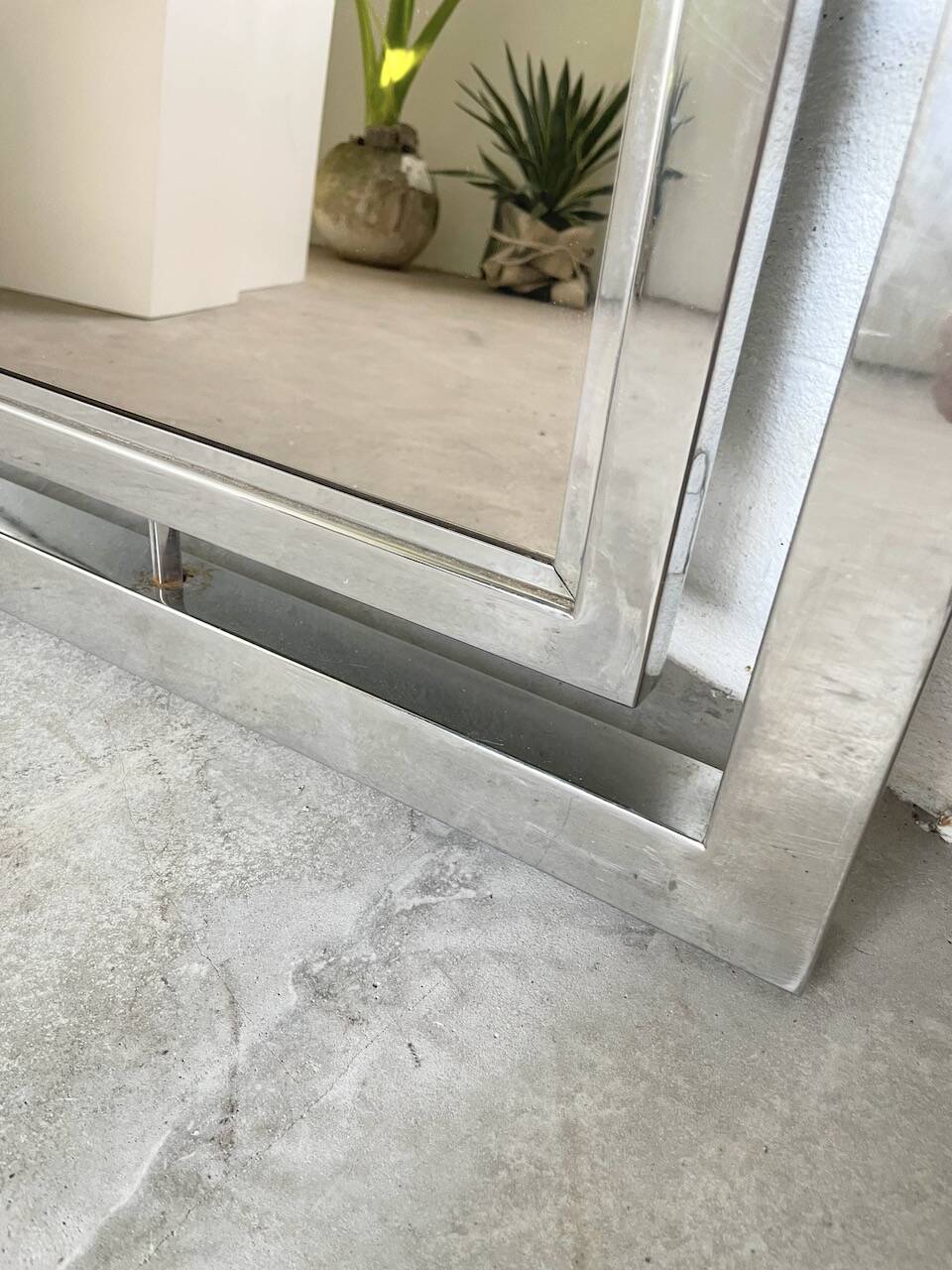 Art Deco Chrome Mirror