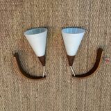 Pair of Scandinavian wall lights