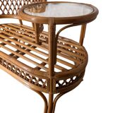 Rattan bench