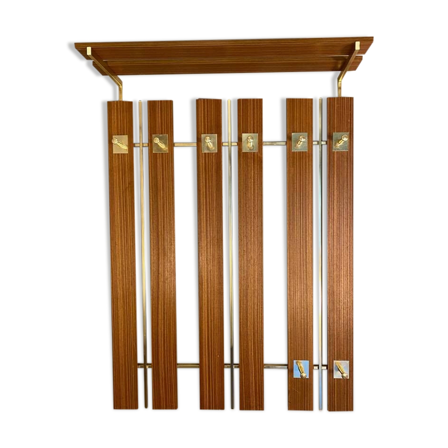 Wall hanger for clothes vintage teak 60