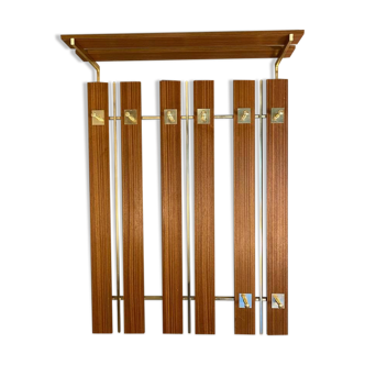 Wall hanger for clothes vintage teak 60