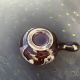 Coffee or tea service in enameled ceramic by Marius Giuge, artisan potter in Vallauris,
