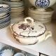 Small brown ironstone tureen by HB & Cie