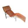 Swedish leather lounge chair by Tord Björklund