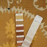 Hand-knotted rug, vintage Turkish rug 113x134 cm