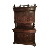 Henri II 2-part oak sideboard from the 19th century