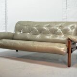 Jean Gillon Brazilian Jacarandá Wooden 3-Seat Sofa for Woodart, Brazil, 60s