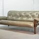 Jean Gillon Brazilian Jacarandá Wooden 3-Seat Sofa for Woodart, Brazil, 60s