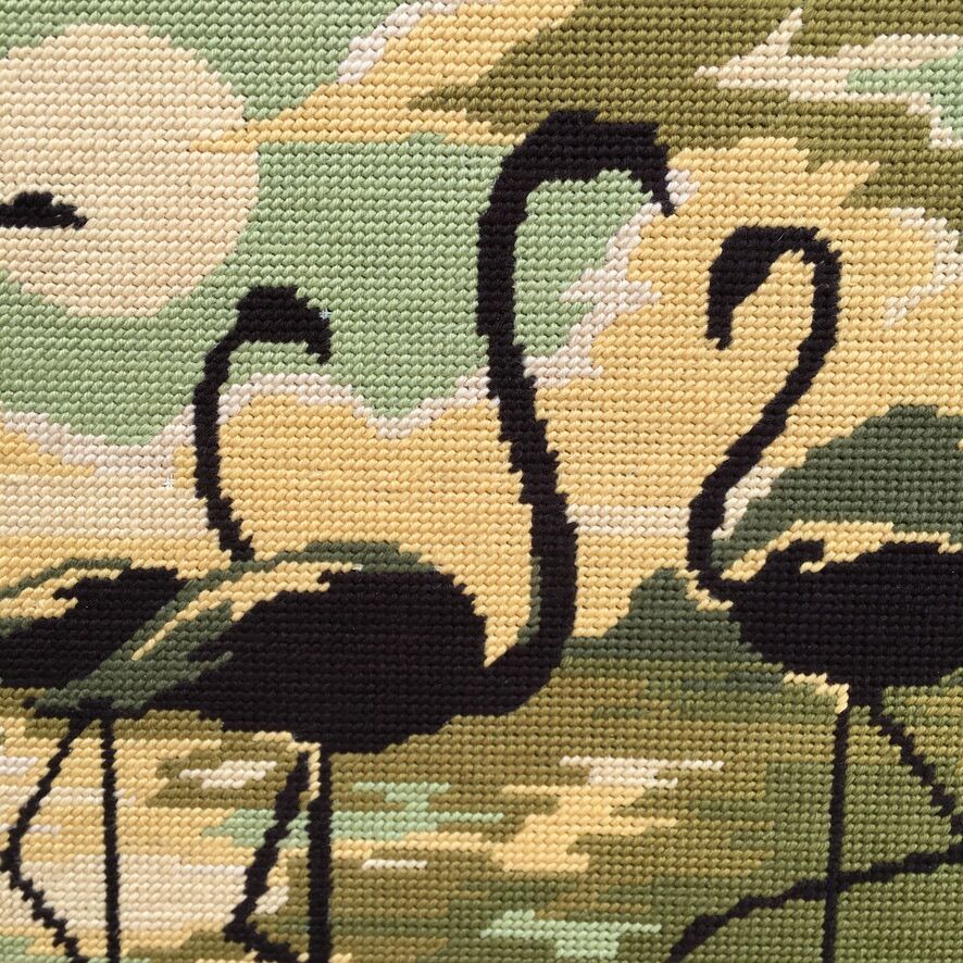 Tapestry "Pink flamingo at sunset"