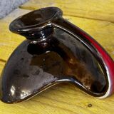 Vide poche West Germany - Forme Libre Marron irisée et rouge - 60’s