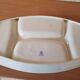 Vintage divided ceramic appetizer plate.