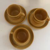 Sarreguemines stoneware cups
