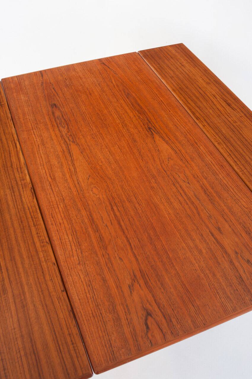 Vintage "Elevator" teak table Designed by Kai Kristiansen for VMMobler. Denmark, 1960s