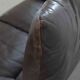 Brown leather 2-seater sofa Cassina Maralunga by Vico Magistretti