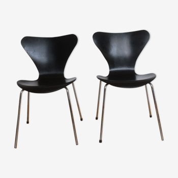 Series 7 chairs by Arne Jacobsen For Fritz Hansen, 1990