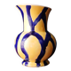Free-form handmade vase in Art Deco style and period.