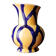 Free-form handmade vase in Art Deco style and period.