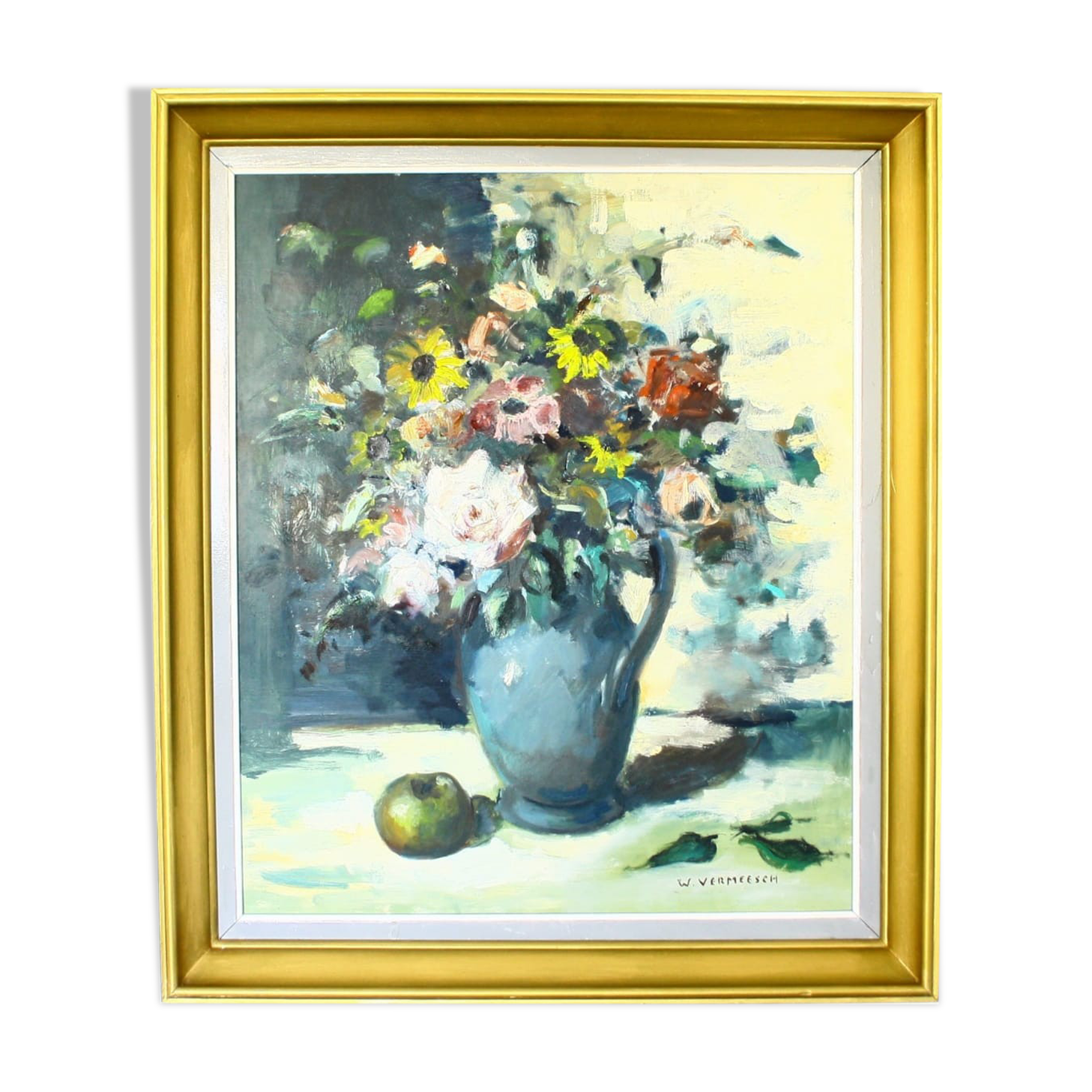 Tableau nature morte du peintre belge William Vermeesch