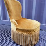 Golden toad armchair