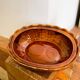 Plat barbotine canard vintage