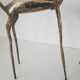 Lot of 2 vintage brass antelopes