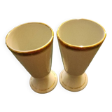 A set of two white mugs