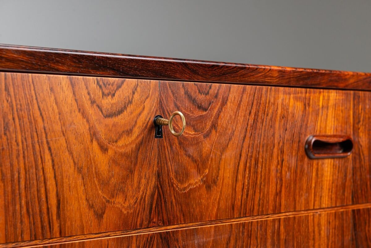 Grand commode scandinave en palissandre, Danemark 1960