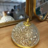 Chisled glass applique