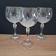 3 balloon wine glasses in Bohemian crystal