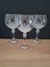 3 balloon wine glasses in Bohemian crystal
