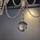 Lustre, crystal and silver-plated metal, Swedish neoclassicism