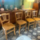 Series of 4 vintage bistro chairs