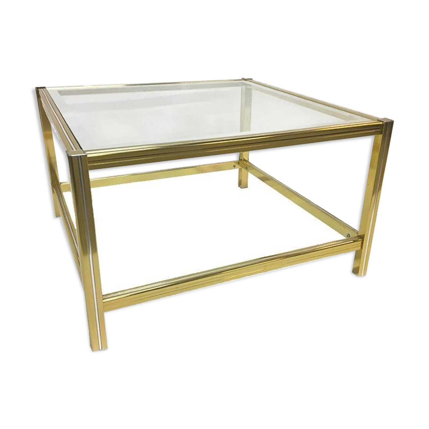 Table low vintage brass