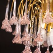 Meryl Streep, Pink Murano pendant Flowers Chandelier, 1970s