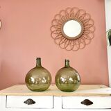 Lot de 2 dames-jeanne anciennes 2L